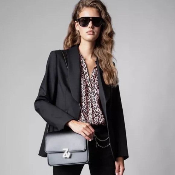 Zadig & Voltaire Tink Squeleton Leopard
Logo Silk Shirt Blouse - Picture 3 of 14